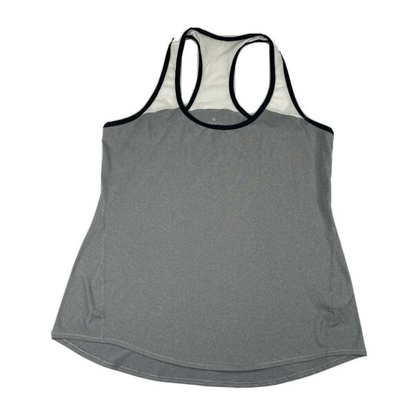 Athleta Chi Mesh Racerback Tank Gray - Picture 1 of 5